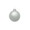 Whitehurst Small Matte Finish Glass Christmas Ball Ornaments - 2" (50mm) - Silver - 28ct